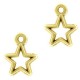 Metalen bedel open Ster 14x10mm Goud